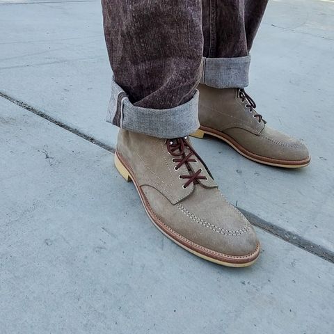 Quan Shoemaker Moc Toe in Canvas Kudu