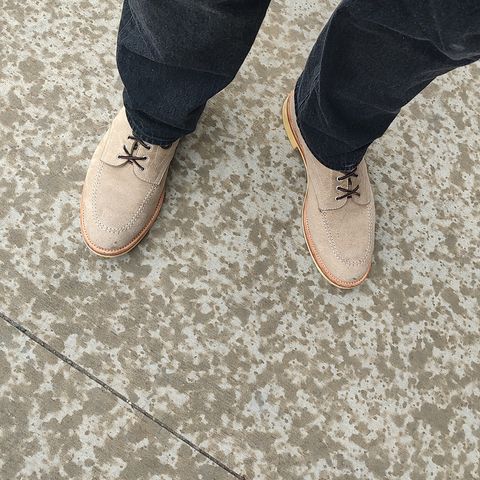 Quan Shoemaker Moc Toe in Canvas Kudu