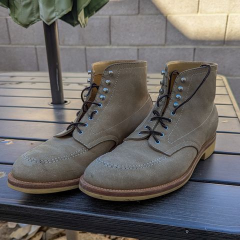 Quan Shoemaker Moc Toe in Canvas Kudu