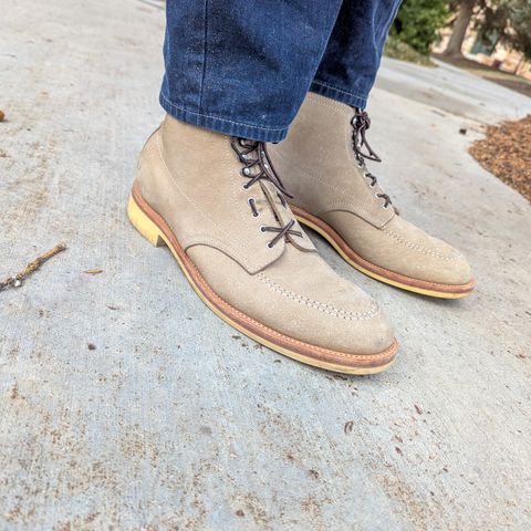 Quan Shoemaker Moc Toe in Canvas Kudu