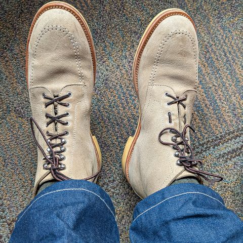 Quan Shoemaker Moc Toe in Canvas Kudu
