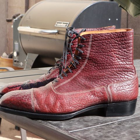 Ichigo Ichie Vintage Boots in Horween Color 8 Montana Bison