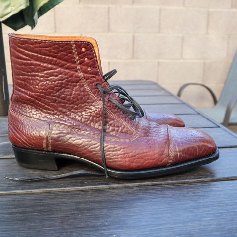 Ichigo Ichie Vintage Boots in Horween Color 8 Montana Bison