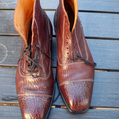 Ichigo Ichie Vintage Boots in Horween Color 8 Montana Bison