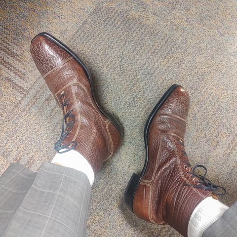 Ichigo Ichie Vintage Boots in Horween Color 8 Montana Bison