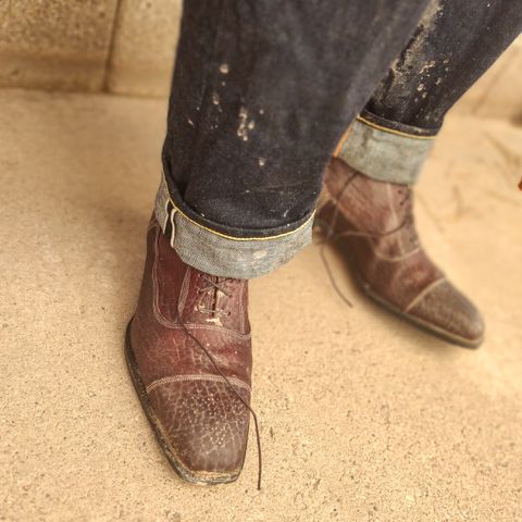 Ichigo Ichie Vintage Boots in Horween Color 8 Montana Bison