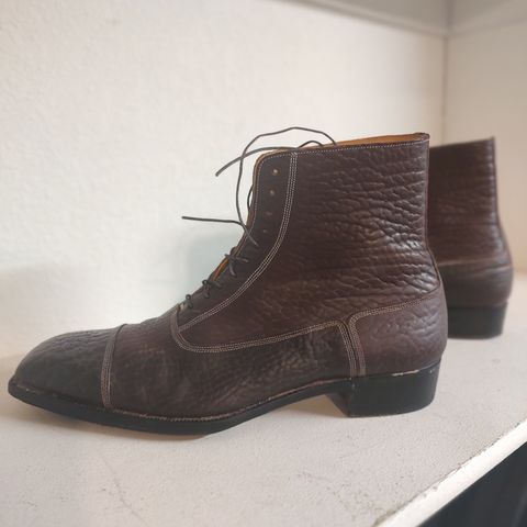 Ichigo Ichie Vintage Boots in Horween Color 8 Montana Bison