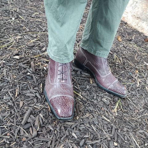 Ichigo Ichie Vintage Boots in Horween Color 8 Montana Bison