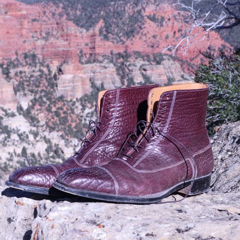 Ichigo Ichie Vintage Boots in Horween Color 8 Montana Bison