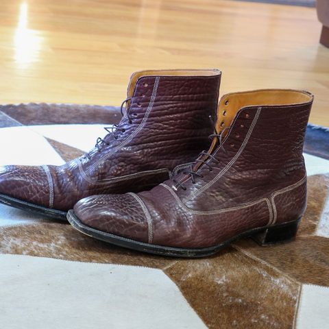 Ichigo Ichie Vintage Boots in Horween Color 8 Montana Bison
