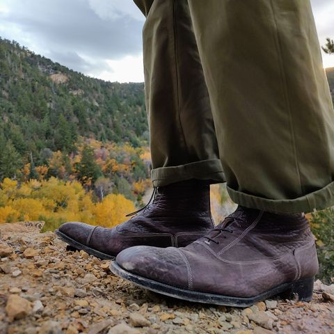 Ichigo Ichie Vintage Boots in Horween Color 8 Montana Bison