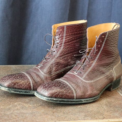 Ichigo Ichie Vintage Boots in Horween Color 8 Montana Bison