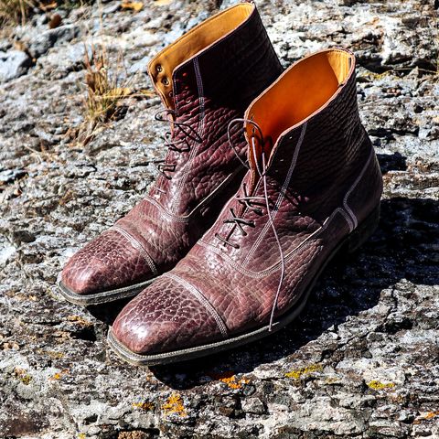 Ichigo Ichie Vintage Boots in Horween Color 8 Montana Bison