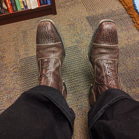 Ichigo Ichie Vintage Boots in Horween Color 8 Montana Bison