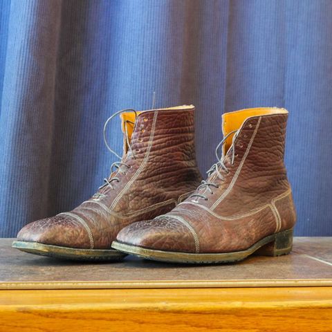 Ichigo Ichie Vintage Boots in Horween Color 8 Montana Bison