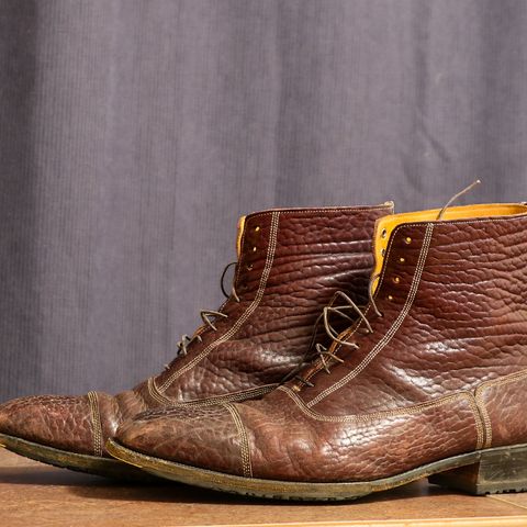 Ichigo Ichie Vintage Boots in Horween Color 8 Montana Bison
