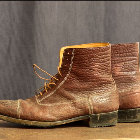 Ichigo Ichie Vintage Boots in Horween Color 8 Montana Bison