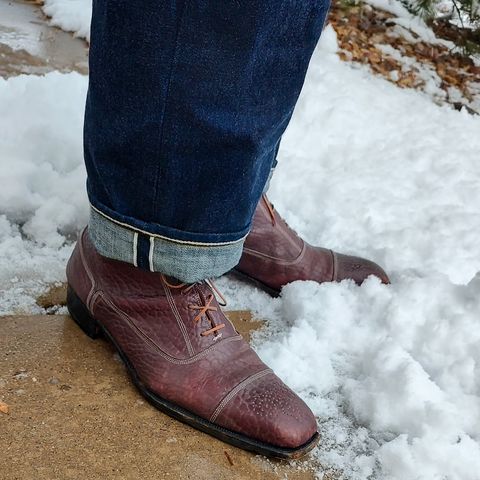 Ichigo Ichie Vintage Boots in Horween Color 8 Montana Bison