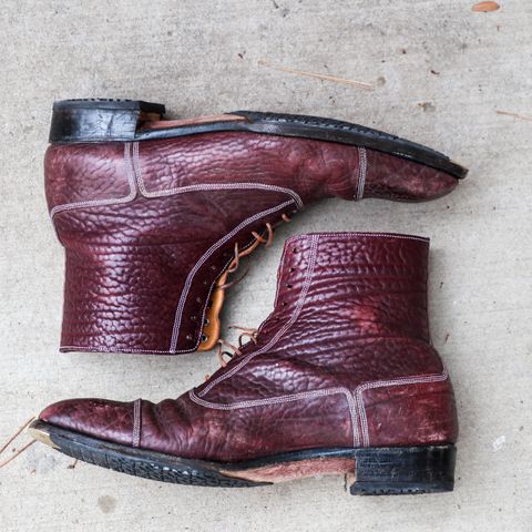 Ichigo Ichie Vintage Boots in Horween Color 8 Montana Bison