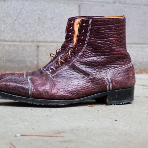 Ichigo Ichie Vintage Boots in Horween Color 8 Montana Bison