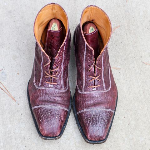 Ichigo Ichie Vintage Boots in Horween Color 8 Montana Bison