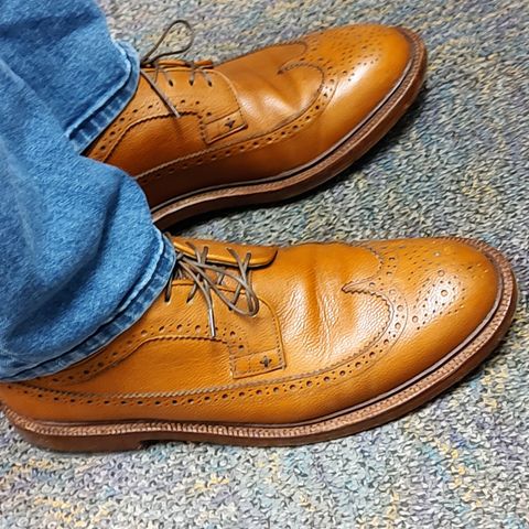 Grant Stone Longwing in Horween Brown Pebble Grain