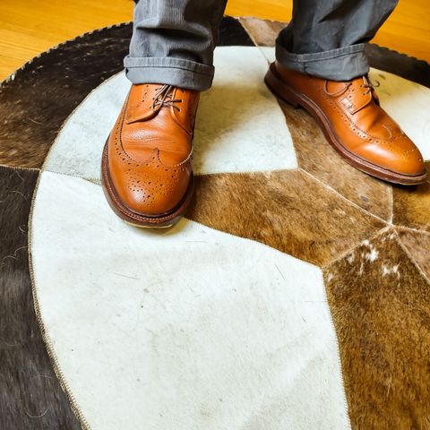 Grant Stone Longwing in Horween Brown Pebble Grain