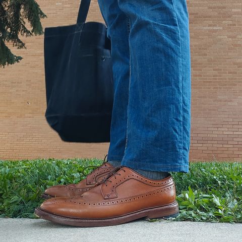 Grant Stone Longwing in Horween Brown Pebble Grain