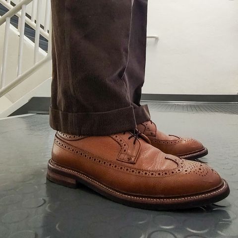 Grant Stone Longwing in Horween Brown Pebble Grain