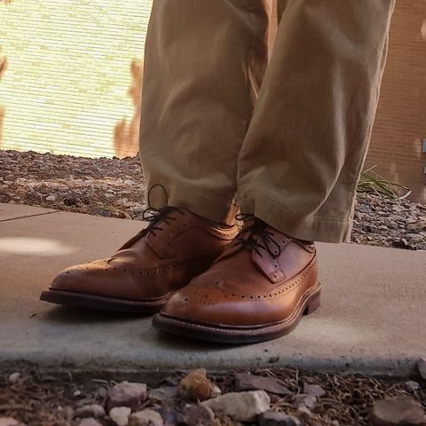 View photo of Grant Stone Longwing in Horween Brown Pebble Grain