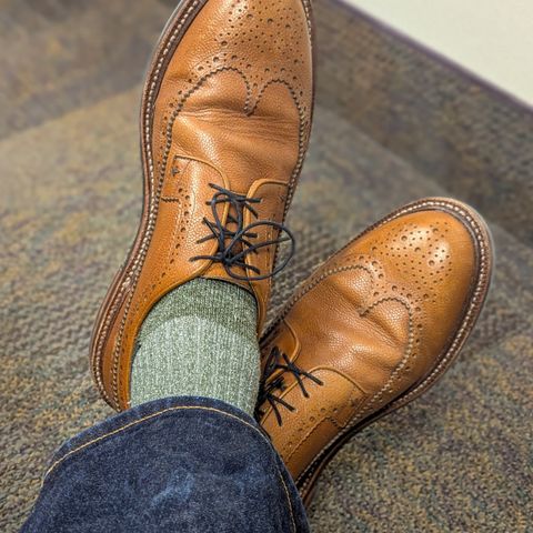 Grant Stone Longwing in Horween Brown Pebble Grain
