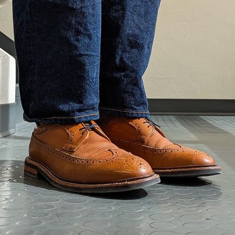 Grant Stone Longwing in Horween Brown Pebble Grain