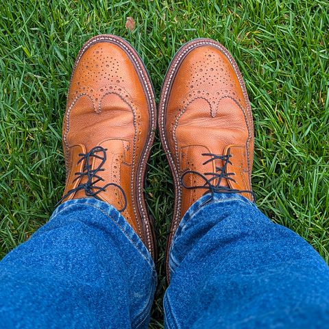 Grant Stone Longwing in Horween Brown Pebble Grain