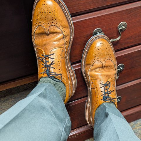 Grant Stone Longwing in Horween Brown Pebble Grain