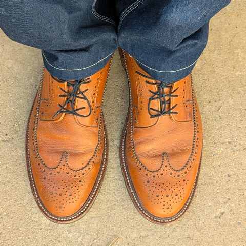 Grant Stone Longwing in Horween Chestnut Pebble Grain