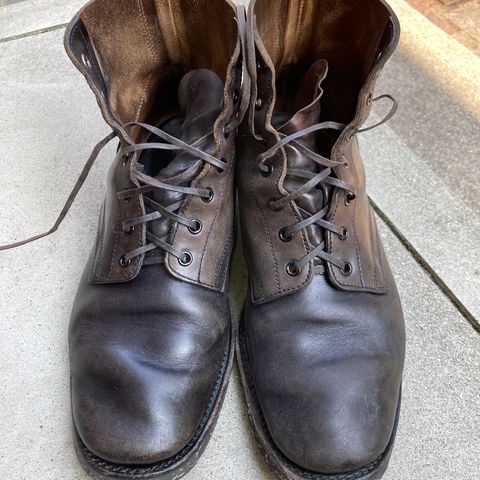 Clinch Yeager Boots in Brown-Overdyed Horsebutt