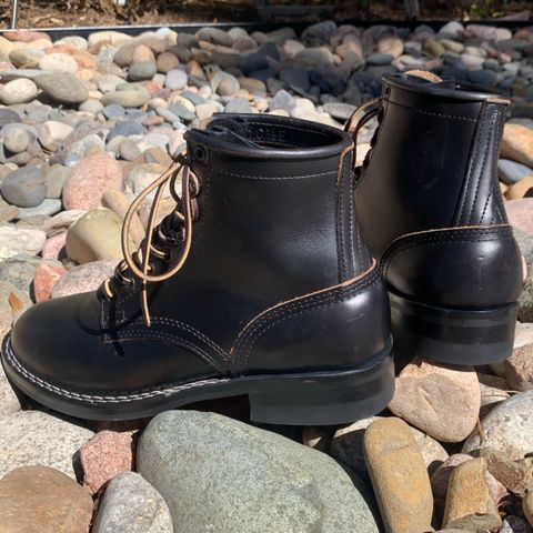 Nicks Falcon in Horween Black Chromexcel