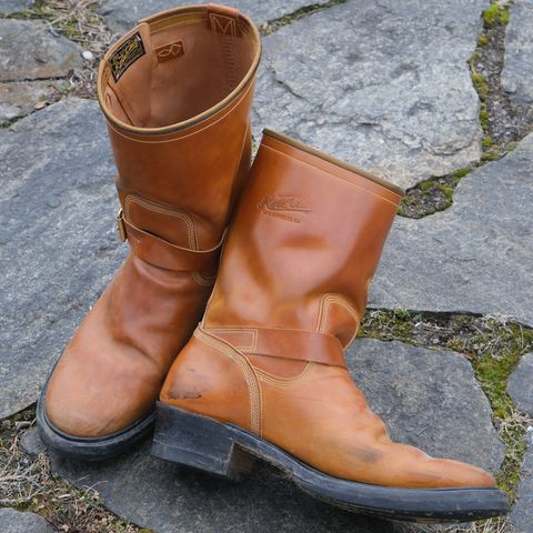 Role Club Engineer Boots in Horween Amaretto Shell Cordovan