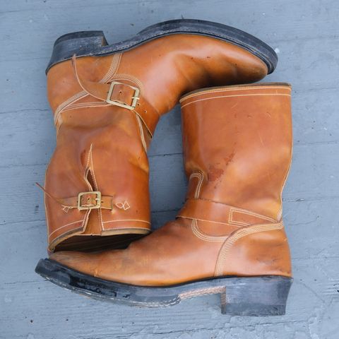 Role Club Engineer Boots in Horween Amaretto Shell Cordovan