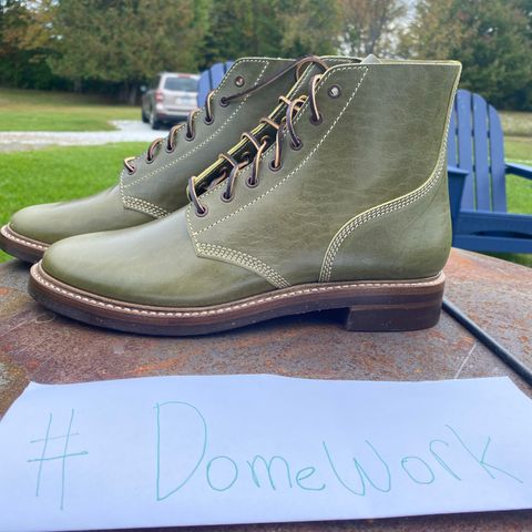 John Lofgren M-43 Service Shoes in Shinki Olive Shrunken Horsebutt