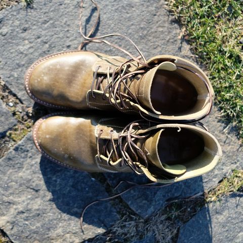 John Lofgren M-43 Service Shoes in Shinki Olive Shrunken Horsebutt