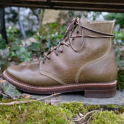 John Lofgren M-43 Service Shoes in Shinki Olive Shrunken Horsebutt
