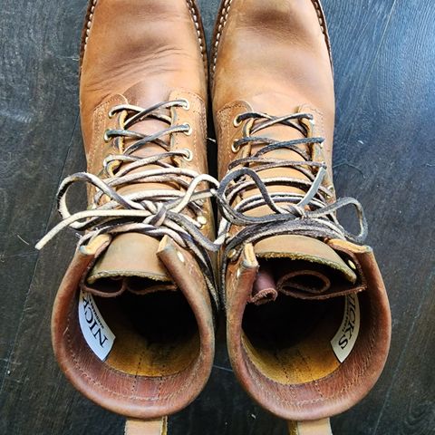 Nicks Falcon in Horween Orange Predator
