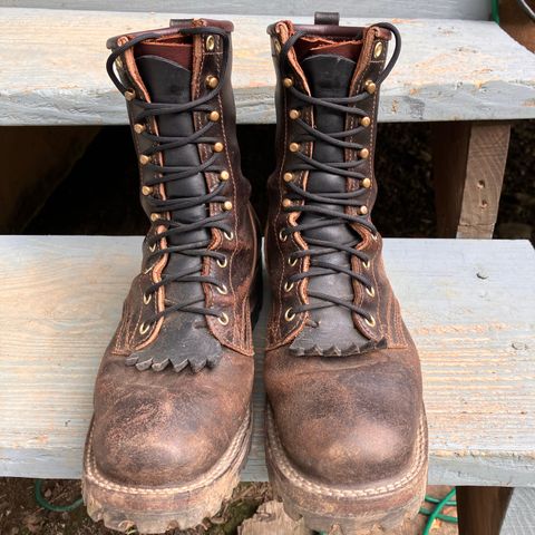 Nicks Urban Logger in Horween Brown Waxed Flesh