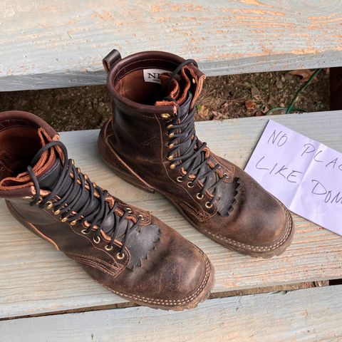 Nicks Urban Logger in Horween Brown Waxed Flesh