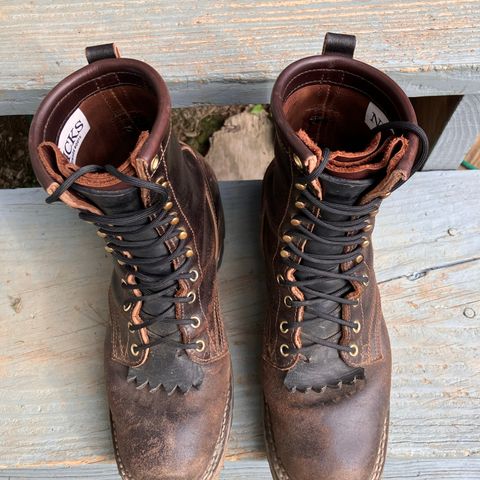 Nicks Urban Logger in Horween Brown Waxed Flesh