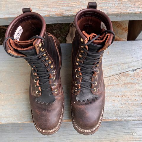 Nicks Urban Logger in Horween Brown Waxed Flesh