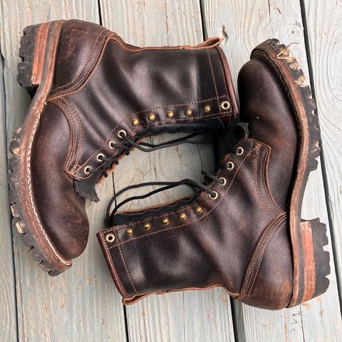 Nicks Urban Logger in Horween Brown Waxed Flesh