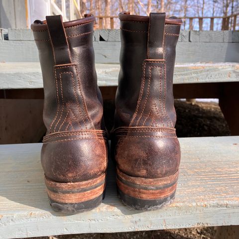 Nicks Urban Logger in Horween Brown Waxed Flesh