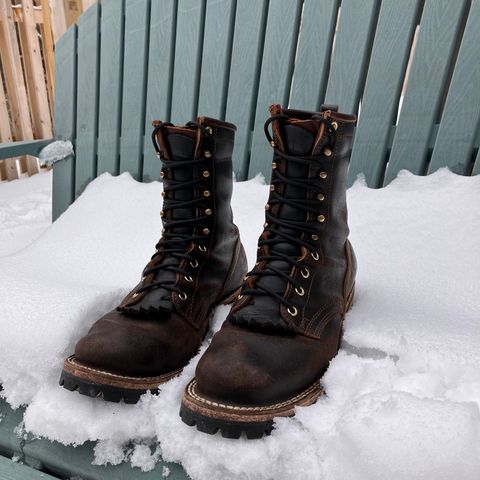 Nicks Urban Logger in Horween Brown Waxed Flesh